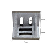 Harlingen Angle Plate Angle Plate 3x2.5x2" Slotted and Webbed